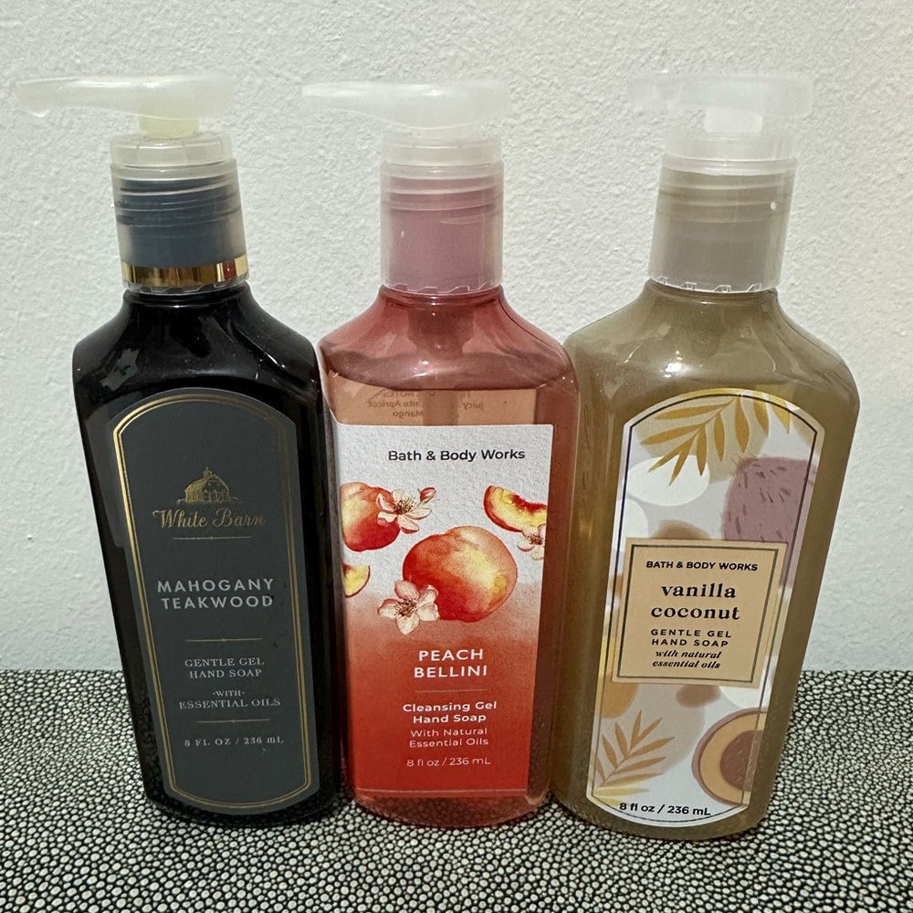 3 Bath & Body Works hand soaps